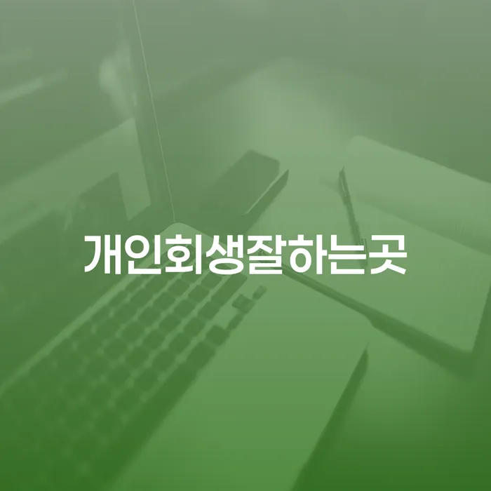 개인사업자회생 빚 합법적인 빠른방법 법무법인추천
