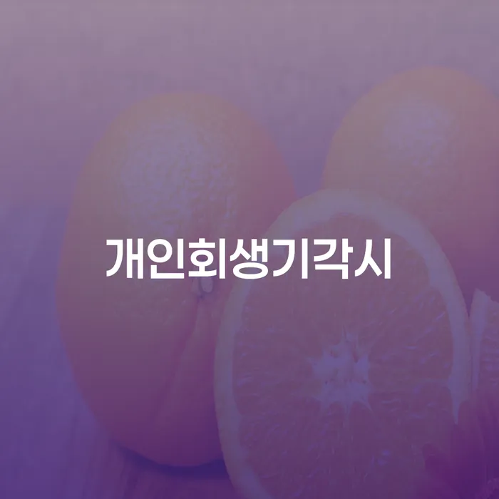 개인회생자 워크아웃 추전하는 사무소