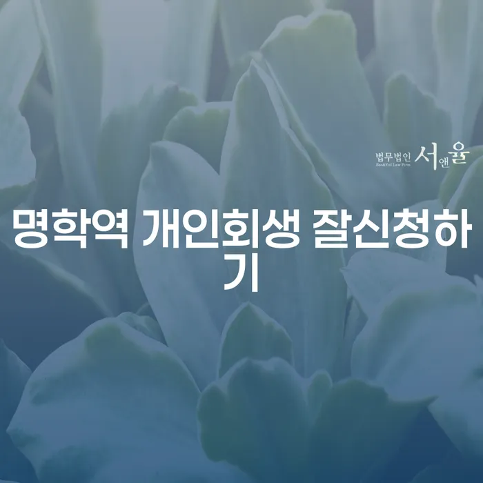 명학역 개인회생 잘신청하기