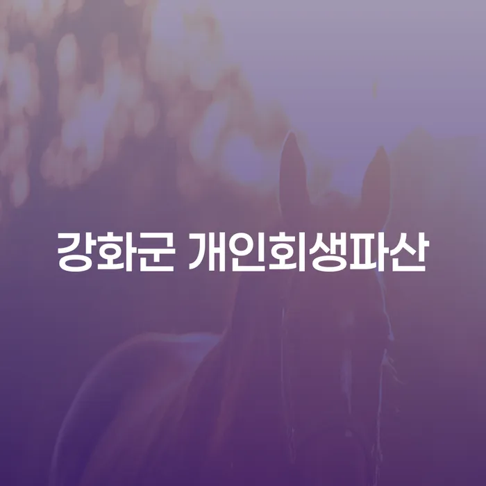 강화군과 의성군에서 개인회생파산을 신청해야 하는 이유는 무엇인가요?