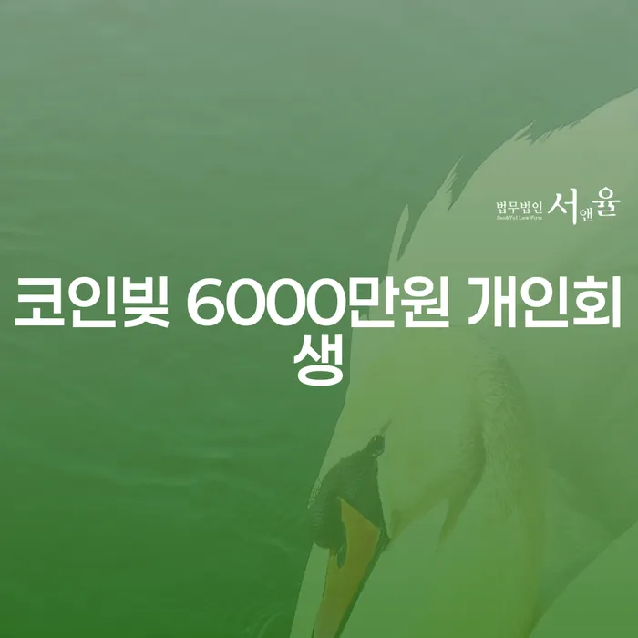 코인빚 6000만원, 개인회생으로 해결할 수 있을까요?